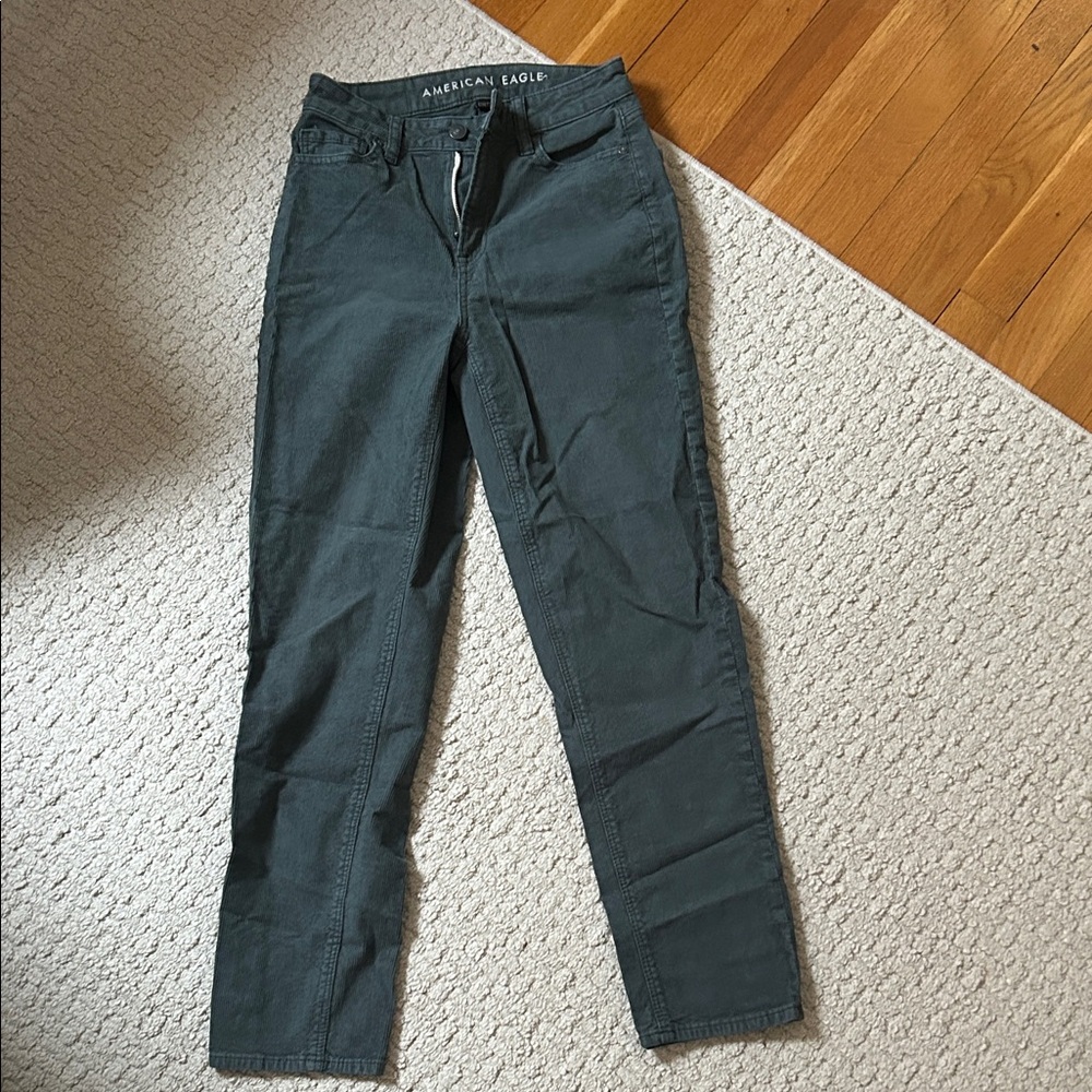 American Eagle Outfitters Men’s Forest Green Slim Chinos